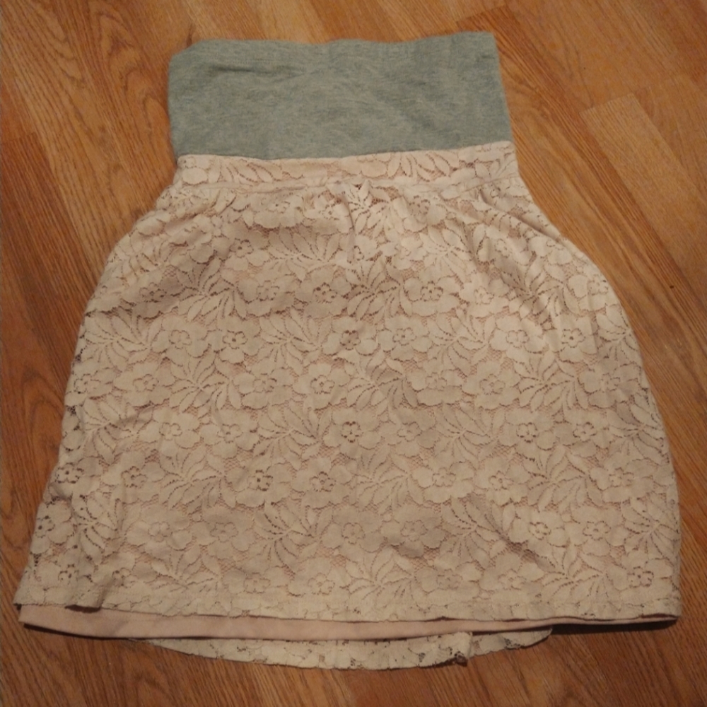 Wet Seal Strapless lace top